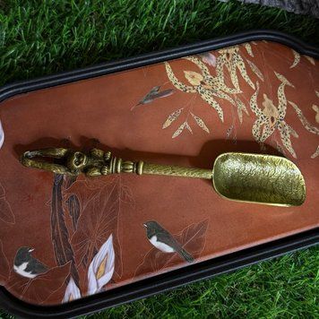 Металева чайна ложка золота &laquo;Мудра Мавпа&raquo; 2167-1 фото